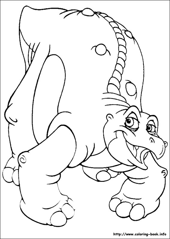 Plansa de colorat cu Dinozauri 153 61